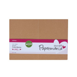5x7'' Cards & Envelopes (50pezzi) - Recycled Kraft