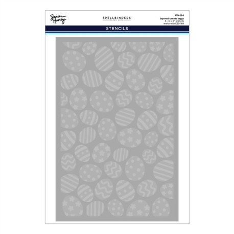 Spellbinders Happy Spring Stencils Layered Ornate Eggs