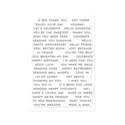 Hero Arts Spring Meadow Clear Stamp Set Everyday Sentiment Strips 2