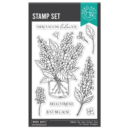 Hero Arts Spring Meadow Clear Stamp Set No One Lilac You