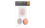 HERO ARTS Eggstra Special Letterpress + Foil & Cut Happy Easter