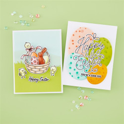 HERO ARTS Eggstra Special Letterpress + Foil & Cut Happy Easter