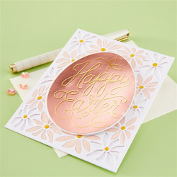 HERO ARTS Eggstra Special Letterpress + Foil & Cut Happy Easter