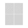 HERO ARTS Eggstra Special Layering Stencil Set Confetti 4pezzi