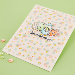 HERO ARTS Eggstra Special Layering Stencil Set Confetti 4pezzi