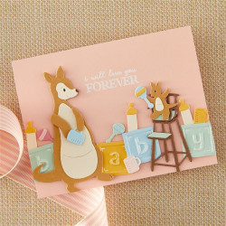 Spellbinders Say Cheese Classic Pooh Baby Etched Dies Kanga & Roo Characters