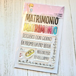 GLIMPS CLEAR STAMPS - GCSA7 26-63 PAROLE MATRIMONIO