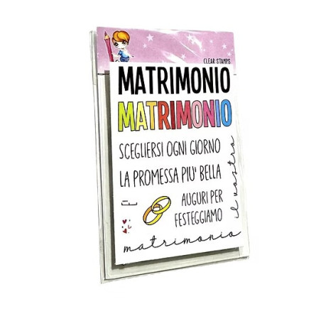 GLIMPS CLEAR STAMPS - GCSA7 26-63 PAROLE MATRIMONIO