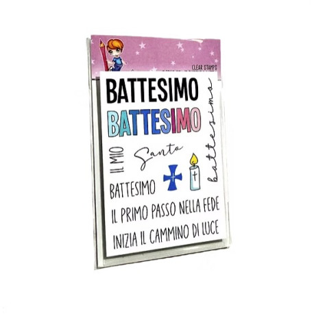 GLIMPS CLEAR STAMPS - GCSA7 26-60 PAROLE BATTESIMO