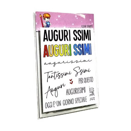 GLIMPS CLEAR STAMPS - GCSA7 26-59 PAROLE AUGURISSIMI