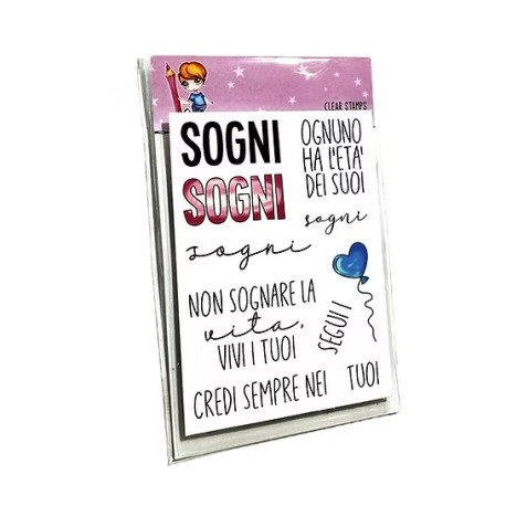 GLIMPS CLEAR STAMPS - GCSA7 26-57 PAROLE SOGNI