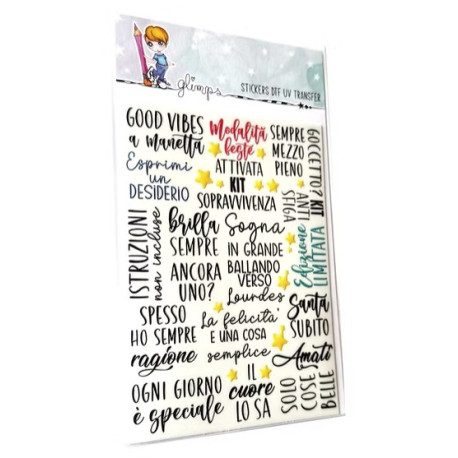 GLIMPS Transfer Stickers GDTF UV 25-42 KIT
