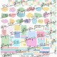 GLIMPS Carte GP 26-01 SCRITTINE ARMONIE A COLORI 30x30cm