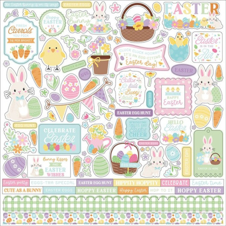 Echo Park Easter Basket Element Sticker 30x30cm