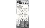 Stamper Anonymous Tim Holtz Layering Mini Stencil Set 11 3pezzi