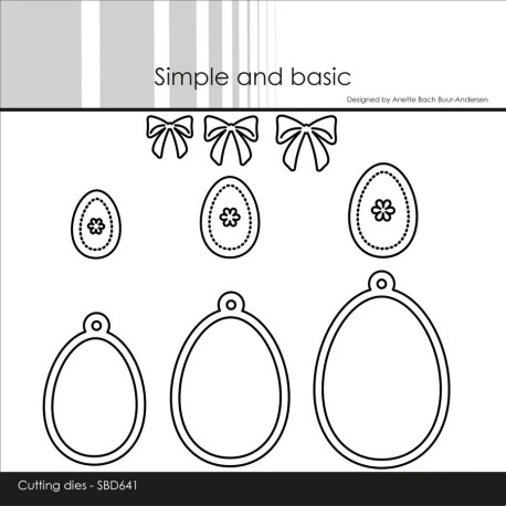 Simple and Basic Easter Eggs Dies