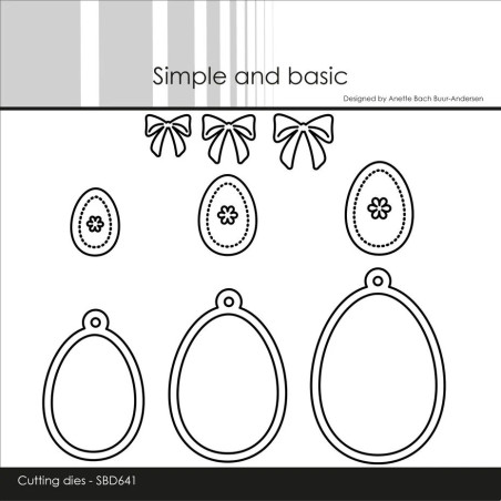 Simple and Basic Easter Eggs Dies