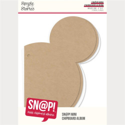 6x9 SN@P! Mini Chipboard Album Mouse Ear