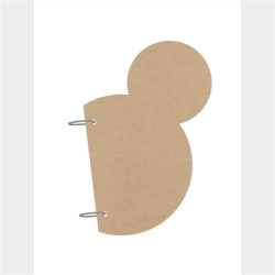6x9 SN@P! Mini Chipboard Album Mouse Ear