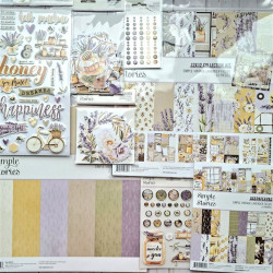 Simple Stories Simple Vintage Lavender Fields Glitter Enamel Dots
