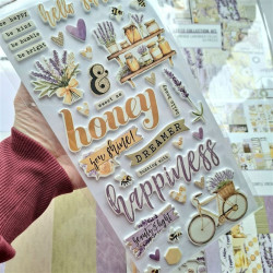 Simple Stories Simple Vintage Lavender Fields Foam Stickers 66pz