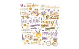 Simple Stories Simple Vintage Lavender Fields Foam Stickers 66pz