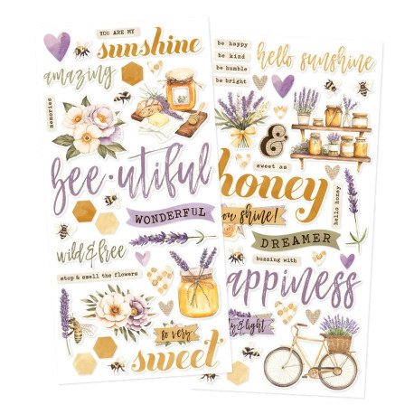 Simple Stories Simple Vintage Lavender Fields Foam Stickers 66pz