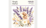Simple Stories Simple Vintage Lavender Fields Floral Bits & Pieces 38pz