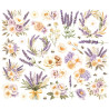 Simple Stories Simple Vintage Lavender Fields Floral Bits & Pieces 38pz
