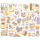 Simple Stories Simple Vintage Lavender Fields Bits & Pieces 86pz