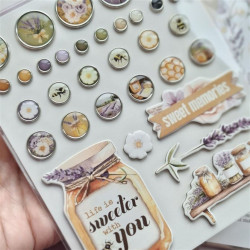 Simple Stories Simple Vintage Lavender Fields Decorative Brads 32pz