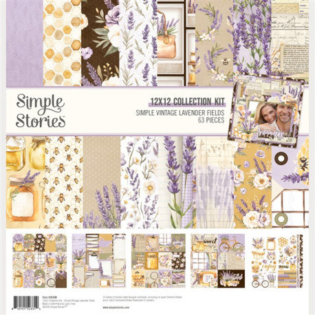 Simple Stories Simple Vintage Lavender Fields Collection Kit 30x30cm