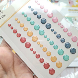 Simple Stories Say Cheese Happiest Place Glitter Enamel Dots