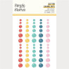 Simple Stories Say Cheese Happiest Place Glitter Enamel Dots