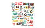 Simple Stories Say Cheese Happiest Place Foam Stickers 48pz
