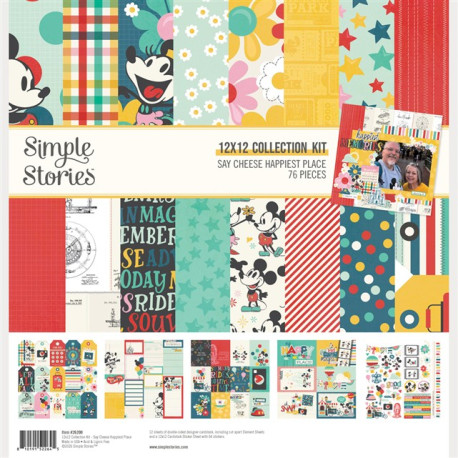 Simple Stories Say Cheese Happiest Place Collection Kit 30x30cm