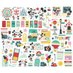 Simple Stories Say Cheese Happiest Place Bits & Pieces 100pz