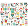 Simple Stories Say Cheese Happiest Place Bits & Pieces 100pz
