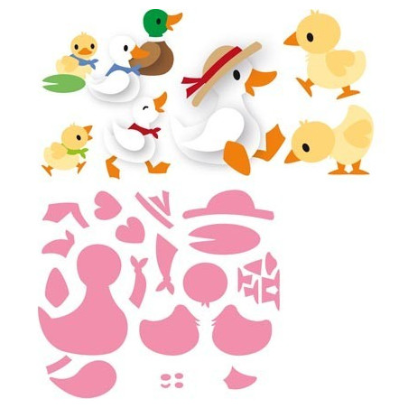 Marianne Design Collectables Eline's Duck Family