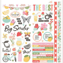 Simple Stories Pink Lemonade Collection Kit 30x30cm