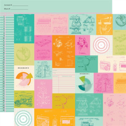 Simple Stories Color Me Happy Collection Kit 30x30cm