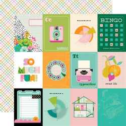 Simple Stories Color Me Happy Collection Kit 30x30cm