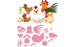 Marianne Design Collectables Eline's Chicken Family