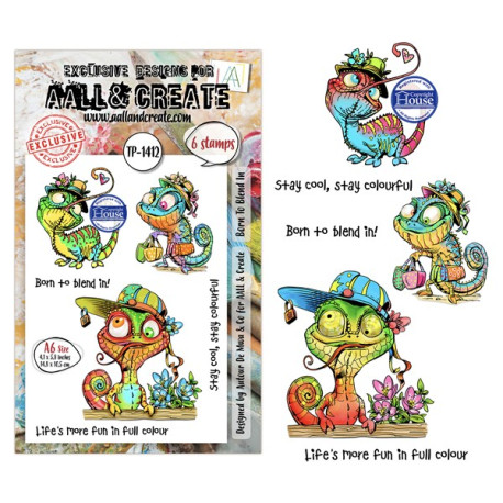 AALL & Create Stamp Set A6 1412 Born To Blend In