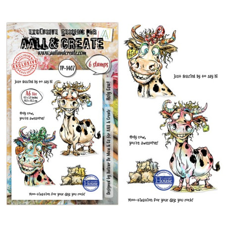AALL & Create Stamp Set A6 1407 Holy Cow!