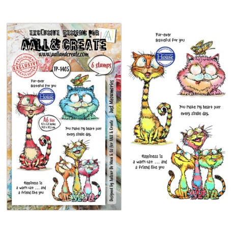 AALL & Create Stamp Set A6 1405 Just Meowmories