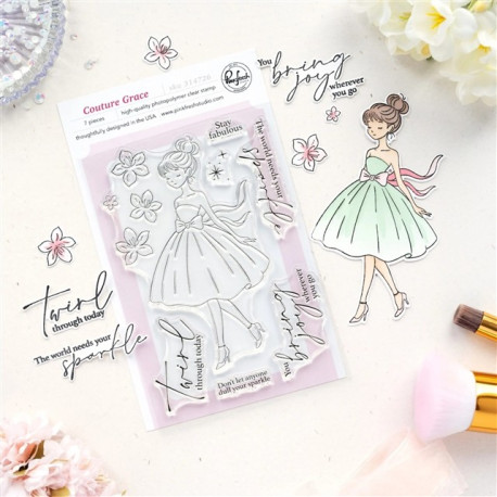 Pinkfresh Studio The Couture Edit Clear Stamps Couture Grace