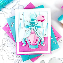 Pinkfresh Studio The Couture Edit SET Clear Stamps + Die Elegant Essence