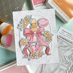 Pinkfresh Studio The Couture Edit SET Clear Stamps + Die Elegant Essence