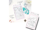 Pinkfresh Studio The Couture Edit SET Clear Stamps + Die Step into Style